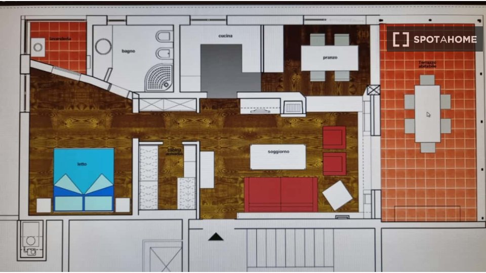 Apartment Rome, 1 bed, 84m² — photo 8