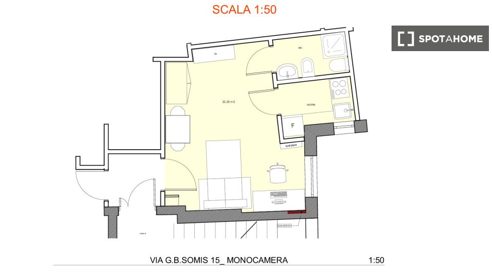 Apartment mono Rome, 23m² — photo 11