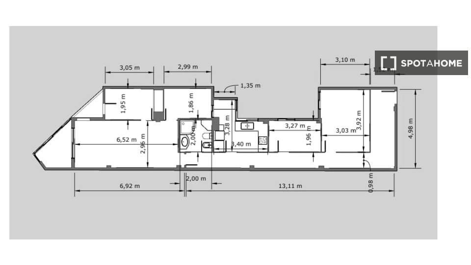 Double room Valencia, 5 beds, 110m² — photo 6