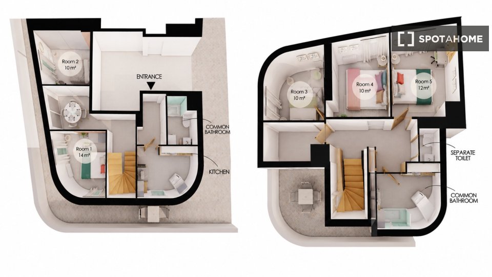 Habitación doble Lyon, 5 habitaciones — foto 42