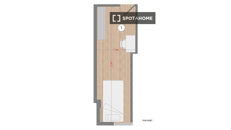 Double room Madrid, 6 beds — photo 22