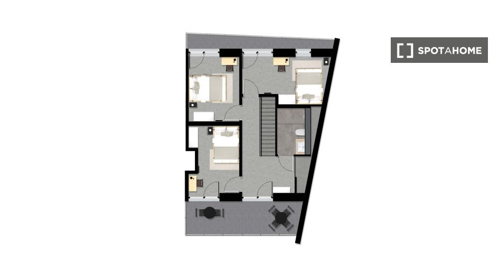Double room Berlin, 6 beds, 121m² — photo 3