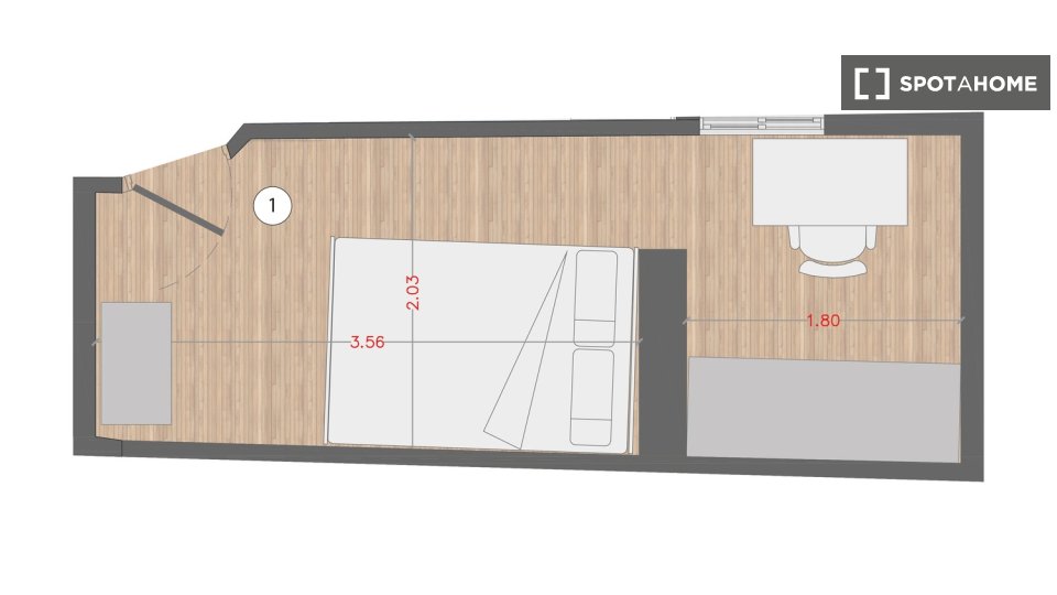 Double room Madrid, 3 beds — photo 34