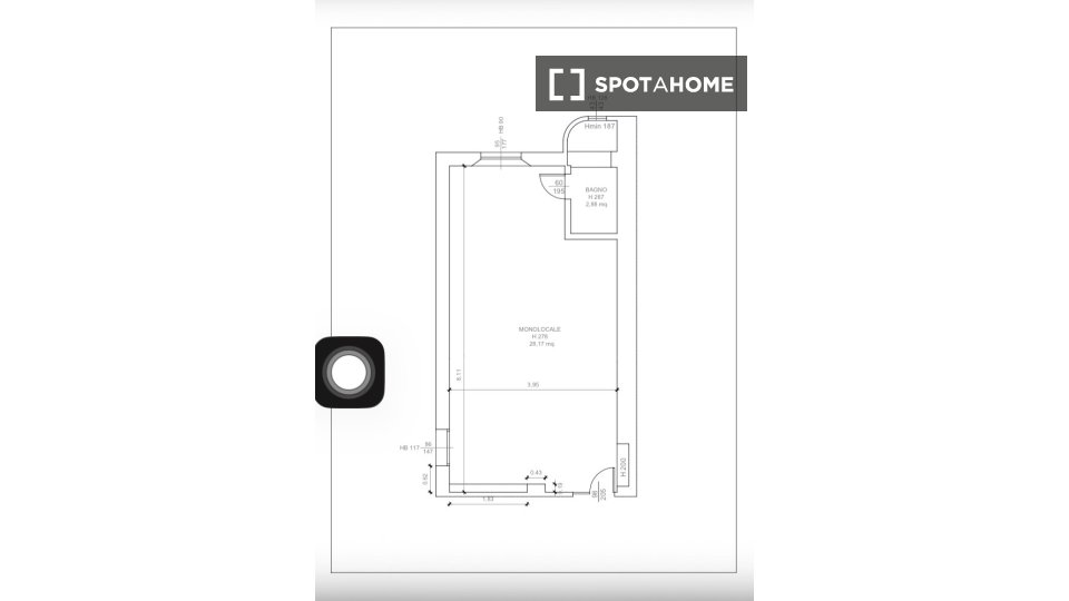 Apartment mono Bologna, 31m² — foto 2