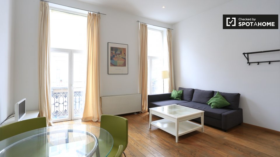 1bedroom apartment for rent in Saint Gilles, Brussels (ref 313526