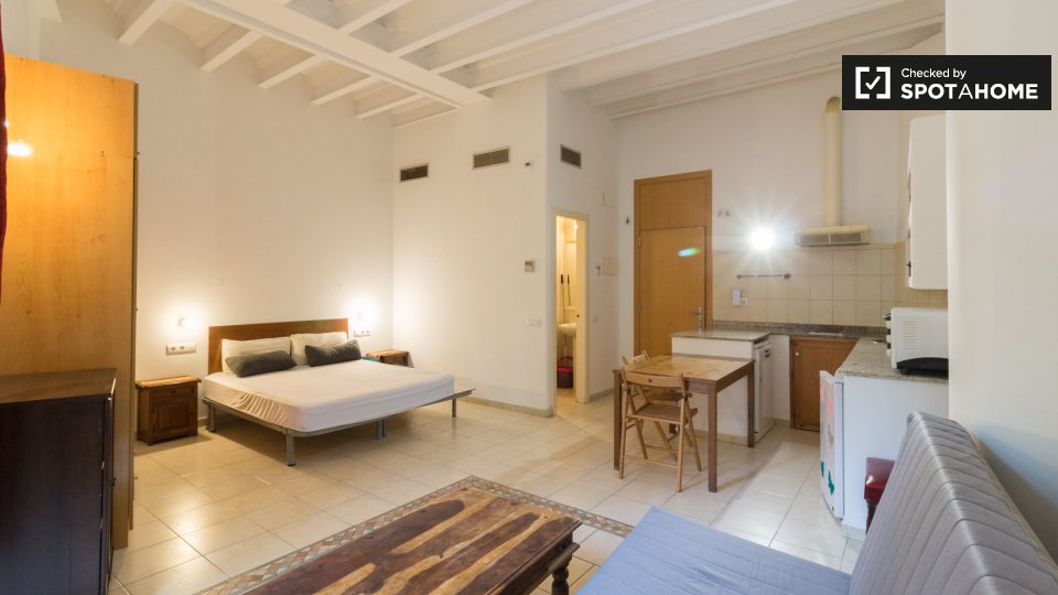 Lovely studio apartment for rent near the Port - à Barcelone